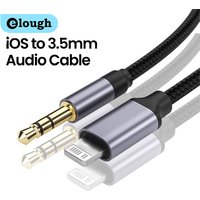 Elough 3.5mm Jack Audio Cable Male to Lightning Male Aux Cable for Headphones Adapter Speaker Cord For iPhone 14 13 12