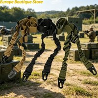 Tactical Dual Point Rifle Sling Adjustable Gun Strap Shoulder Belt with Buckle Outdoor Hunting Shooting Accessories Gear