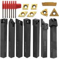 Outil de tournage, tige de 12mm, porte-outil de tournage, barre d'alésage, outil de tour, coupe-tour, supports et Inserts de tige de tournage en métal CNC