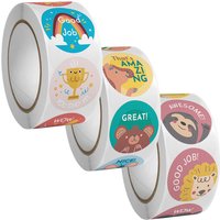 100-500Pcs Cute Cartoon Animals Reward Stickers for Kids School Teacher Supplies Kids Classic Toy Gift Sealing Decor Stationery