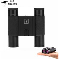 Shuntu 10X25 ED Pocket Binoculars IPX7 Waterproof SMC Coating Bak4 Prism Optics Folding Telescope HD For Camping Hunting Tourism