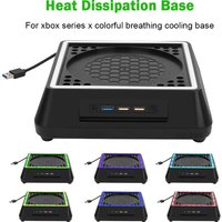For Xbox Series X Console Cooling Fan Led light External Heat Dissipation Multifunctional Cooling Stand 3 Gear Cooler with 3 USB
