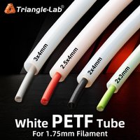 Trianglelab 3x4mm 2x3mm 2.5x4mm 2x4mm White PTFE TUBE Teflonto For Bambu Lab BMUC Rabbit MMU 1.75mm Filament HOTEND EXTRUDEr