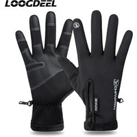 LOOGDEEL 2 Finger Flip Windproof Women Men Gloves Waterproof Winter Fishing Gloves Velvet Warm Protection Fish Angling Gloves