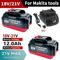 For Makita battery 21V 18V 6.0Ah 12.0Ah for replacement 6.0Ah lithium-ion power tool battery 18650