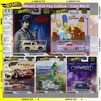 Hot Wheels Premium Pop Culture Simpsons Stranger Things Pixar Good Dinosaur CHEVROLET Porsche 1:64 Diecast Collectible Car Model
