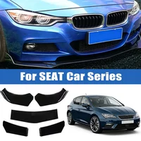 5Pcs Car Front Bumper Separator Bumper Lip Body Kit Duck Lip Separator For SEAT Ibiza Leon Arona Ateca Tarraco Toledo Mii