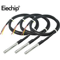 1PCS Waterproof DS18B20 thread temperature probe temperature sensor Stainless steel package 1m 2m 3m 18B20 wire arduino