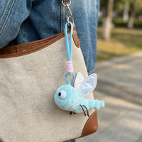Small Pendant Plush Backpack Charm Firefly Mosquito Insect Series Keychain Unique Funny Design Stuffed Animal Pendant For Girls