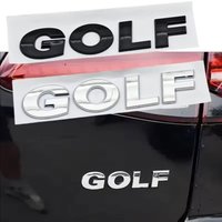 VW 3D ABS Chrome Black Logo GOLF Emblem Letters Sticker Car Rear Trunk Badge For Volkswagen Golf 4 5 6 7 MK3 MK4 MK5 MK6 MK7