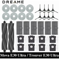 Dreame Mova E30 Ultra / Trouver E30 Ultra Robot Vacuums Cleaner Accesories Main Side Brush Hepa Filter Mop Cloths Dust Bag Spare