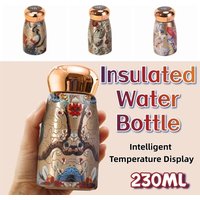 Chinese Style Stainless Steel Thermal Cup Mushroom Shaped Leak Proof Insulated Water Cup Intelligent Temperature Display
