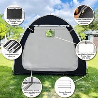 Thickened Oxford Cloth Portable Bike Shelter Private Travel Tent for Outdoor Hiking Cycling Camping And Travel