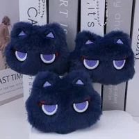 Kawaii Wanderer Balladeer Kabukimono Scaramouche Hat Guy Cosplay Keychain Cute Cat Pendant Plush Doll Key Ring