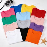 100% Cotton Boys Girls Tshirts Plain Kids T Shirt Toddler Baby 1 2 3 4 5 6 7 8 9 10 11 12 13 14 Years White Pink Summer Clothes