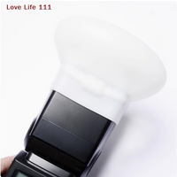 New 1Pcs Diffuser Bounce Dome Soft Silicone Flash Cap For Nikon Fujifilm Panasonic Yongnuo Speedlite
