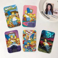 Anime The S-Simpsons ID Badge Holder With Lanyard Neck Strap For Office School Name Card Credentials Case