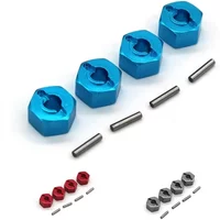 MJX Hyper Go H16 16207 16208 16209 16210 14301 14302 4Pcs Metal 12mm Wheel Hex Hub Adapter RC Car Upgrade Parts Accessories