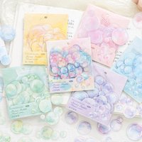 30 Sheets Colorful Bubble Stickers, DIY Handmade Album Scrapbooking Decorative Paper Suppl, Journal Diary Collage