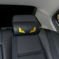 Car Seat Head Neck Rest Soft Foam PU Pillow Leather Cushion Pad HeadRest and Cervical Protection