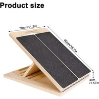 Portable Adjustable Wooden Slant Board for Calf Stretching, Physical Therapy, Squats – Calf Stretcher for Ankle,Heel,Leg Support