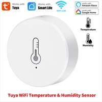 Tuya WiFi Temperature and Humidity Sensor For Smart Home Thermometer Hygrometer APP Remote Control Work With Yandex Alexa Google