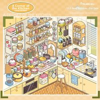 Store Series Miniature Scene Sticker 10 Scenes 33 Sheets Die-cut Shop Scene Sticker Book PET 3D Stacking Sticker Holiday Gifts