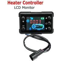 Universal 12V/24V Air Heater Parking Heater Controller Kit LCD Monitor Switch+Remote Control For Car Track Diesels Air Heater