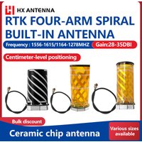 Hongxin UAV Four-Arm Spiral Built-In Antenna, Includes 120mm Adapter Cable