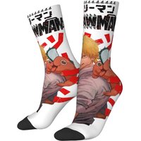 AliExpress Anime Chainsaw Man Acid Unisex Socks,Cycling 3D Print Happy Socks Street Style Crazy Sock