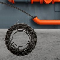 14m Länge Flexibler Abflussreiniger, 22mm Durchmesser Rohrreinigungsfeder, Geeignet für 50-200mm Abwasserrohre zur Verstopfungsbeseitigung