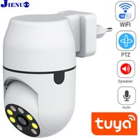 JIENUO Tuya IP Kamera Drahtlose PTZ Auto Tracking Cctv Sicherheit Überwachung Smart Cloud Farbe IR Nachtsicht Wifi HD Hause Cam