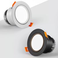 High-performance Embedded LED Downlight Angle Adjustable 5W7W9W12W15W20W COB Anti-Glare Dimmable Ceiling Light Spotlights