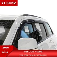 Déflecteur de fenêtre de porte latérale pour Jeep Grand Cherokee 2010 2011 2012 2013 2014 2015 2016, accessoires de voiture