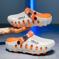 Summer Men Slippers Sandal Flip Flops Clogs Soft Bottom Unisex Outside Beach Outdoor EVA Slides Clogs Bathroom Bath Flat Shoes