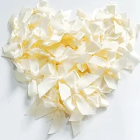 50-200Pcs Satin Ribbon Bows Small Ribbon Knot Bow Flower Crafts Decoration Handwork DIY Party Wedding Birthday Bows Ties Decor