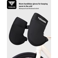 AliExpress TOSUOD Winter Bicycle Handlebar Warm Bike Gloves Windproof Rainproof Handlebar Cycling Gloves cycling equipment