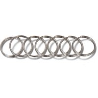 100Pcs 6-20mm Metal Double Loop Jump Rings Keychain Pendant Connectors