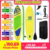 Funwater Aufblasbares Stand-Up Paddle Board 335cm/350cm Rutschfestes SUP-Board mit Zubehör für Wassersport und Surfen