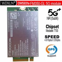 Fibocom FM350-GL DW5931e DW5931e-eSIM 5G M.2 Module for Dell Latitude 5531 9330 3571 Laptop 4x4 MIMO GNSS Modem