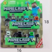 Handmade Model Action Figure Kit - Educational Assemble Toy for Kids Cartoon Theme Birthday Gift - Mine the World