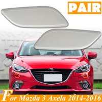 Front Bumper Headlight Washer Nozzle Cover For Mazda 3 Axela BN BM 2014-2016 Headlamp Spray Jet Unprimed Cap Car Accessories
