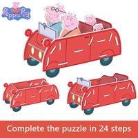 Peppa Pig Three-Dimensional Puzzle 3D Model Hand Cut Free Hand Children's Educational Early Education Toys Birthday Gift