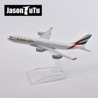 JASON TUTU 16cm A340 EMIRATES Airways Airplane Model Planel Airplane Diecast Metal 1/400 Scale Planes