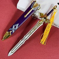 8.6inch Zelda Katana Damascus Sword Steel Ninja Knife Metal Original Samurai Anime Zelda Real Saber Japanese Katana Toy Gift