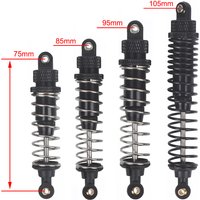 2PCS Aluminum Shock Absorber 75/85/95/105mm Oil Damper for 1/10 RC Crawler Buggy Off-Road Trucks Car Accessories