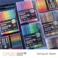 12-96 Colors Vintege Mechanical Pencil Set Press 3.0mm Soft Core Oil for Sketching Drawing Coloring School Supplies Stationery