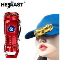 High Strong Power LED Flashlight Built-in Battery Type-C Rechargeable with Pen Clip Torch Outdoor Camping Emergency Lantern