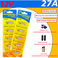 10-30PCS 12V A27 Alkaline Battery Compatible with G27A MN27 27A L828 VR27 for Doorbells Remote Controls Car Keys MP3 Walkman