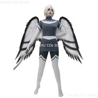 Halloween Carnaval Hasbin Lute Wig Angel Lute Cosplay Costume Hotel Fight Lute Wig Halo Fancy Party Silver Color Cosplay